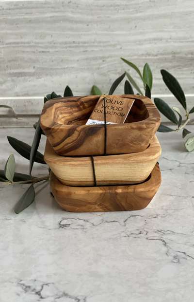 TFO | Olivewood Square Dipping Bowls